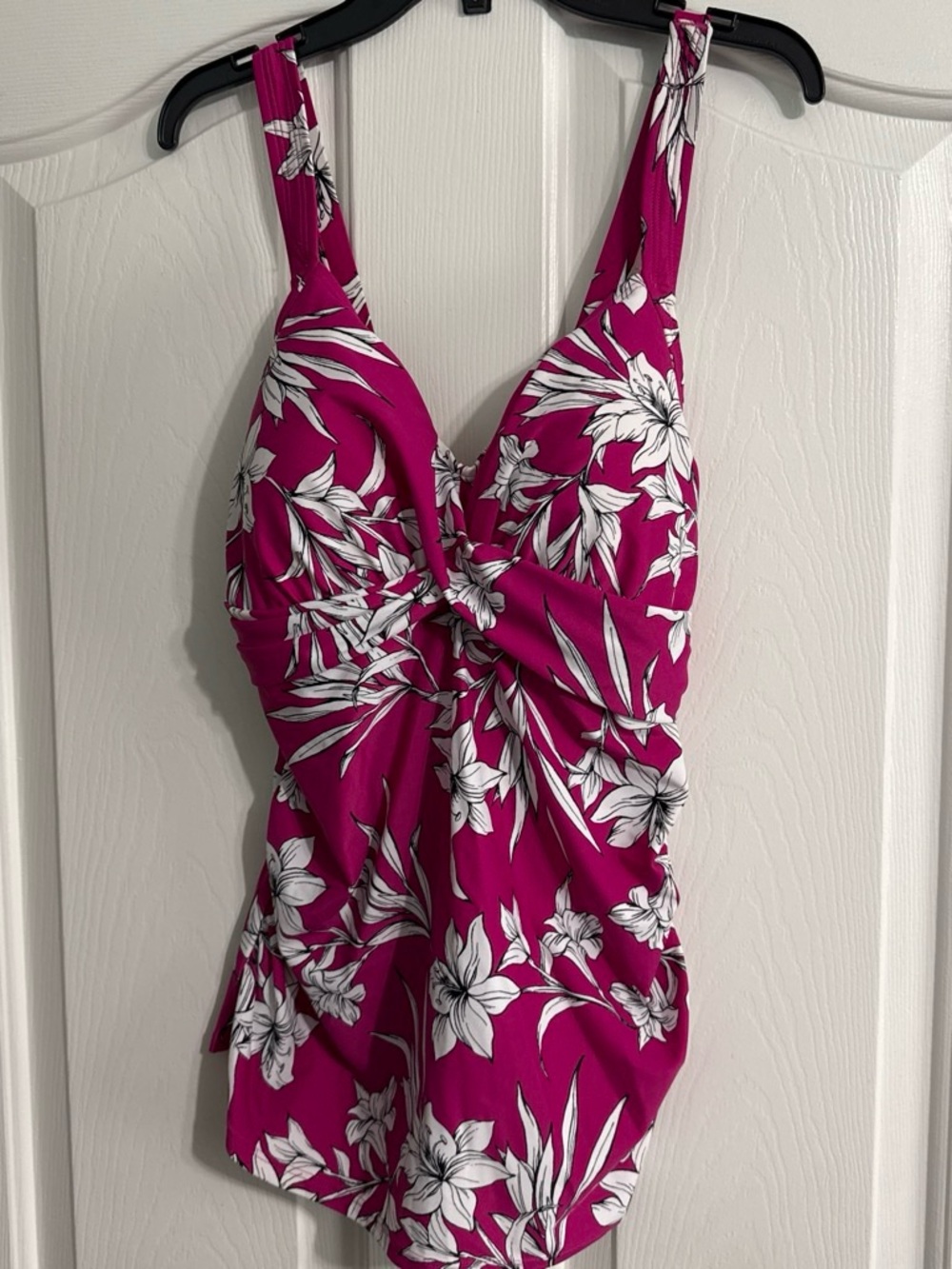 Magenta Floral Swim Top